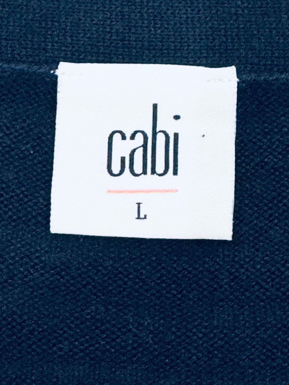 Cabi #5135 Classic Dark Navy Duster Cardigan Sweater Snap Front w/Pockets - Picture 7 of 8